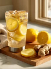 Lemon Ginger Honey Stacked Water Recipe (Gut-Soothing Hydration)