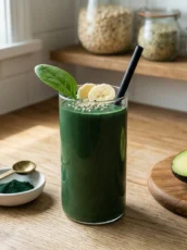 Smoothie with Spirulina (Powerful PCOS Benefits + 3 Clean Recipes)